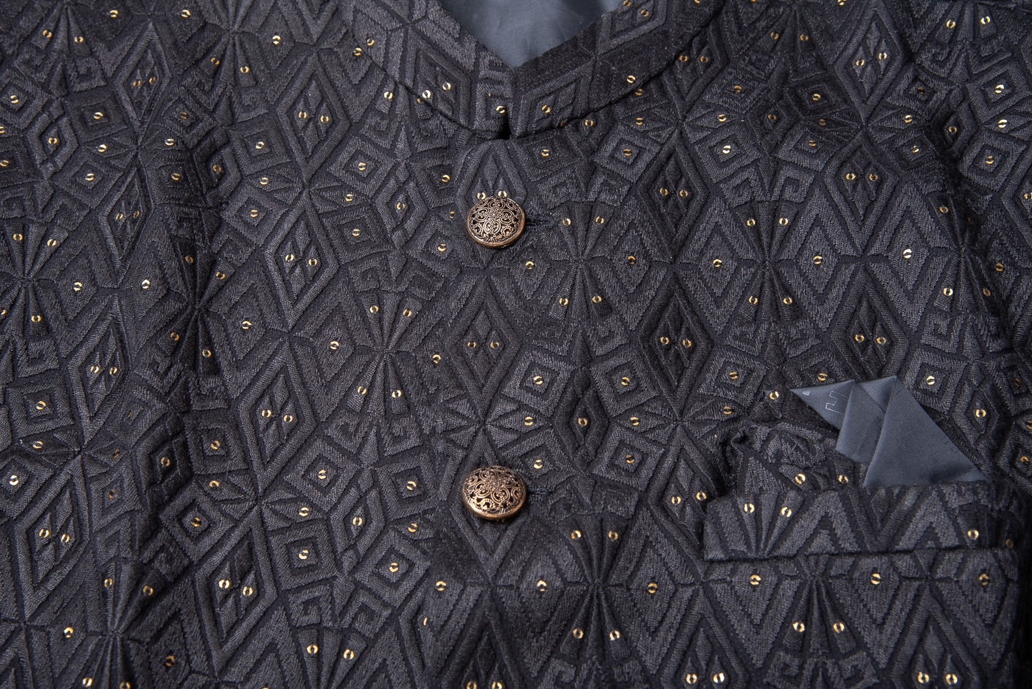 Black Aztec Design Jacket