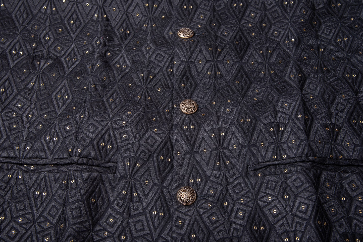 Black Aztec Design Jacket