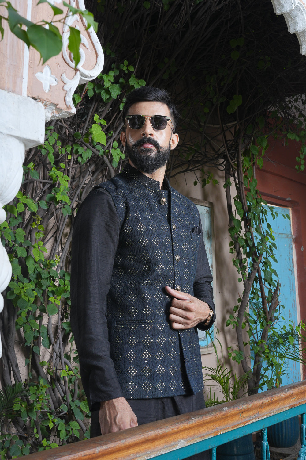 Black Diamond Design Jacket Set
