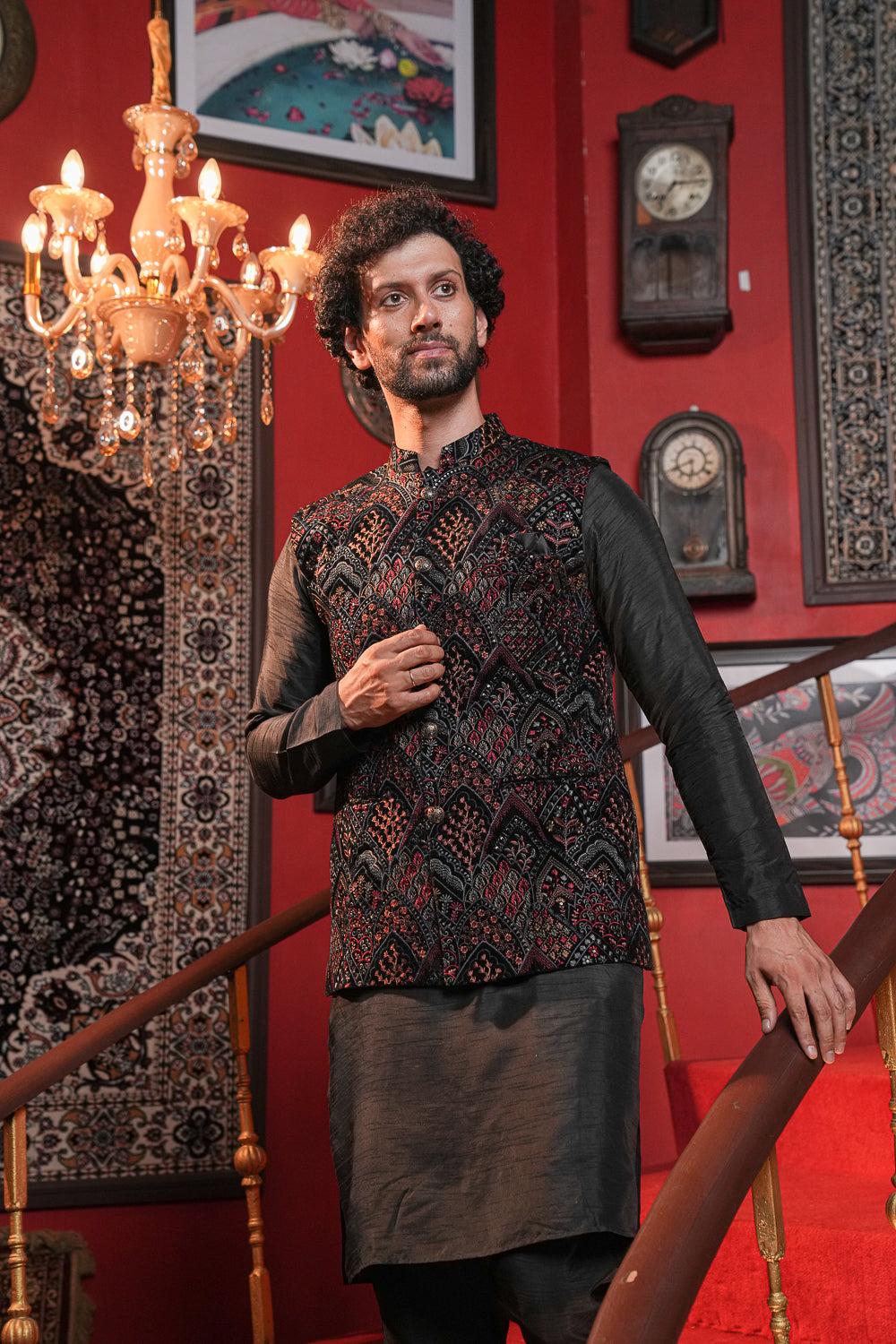 Black Velvet Designer Jacket
