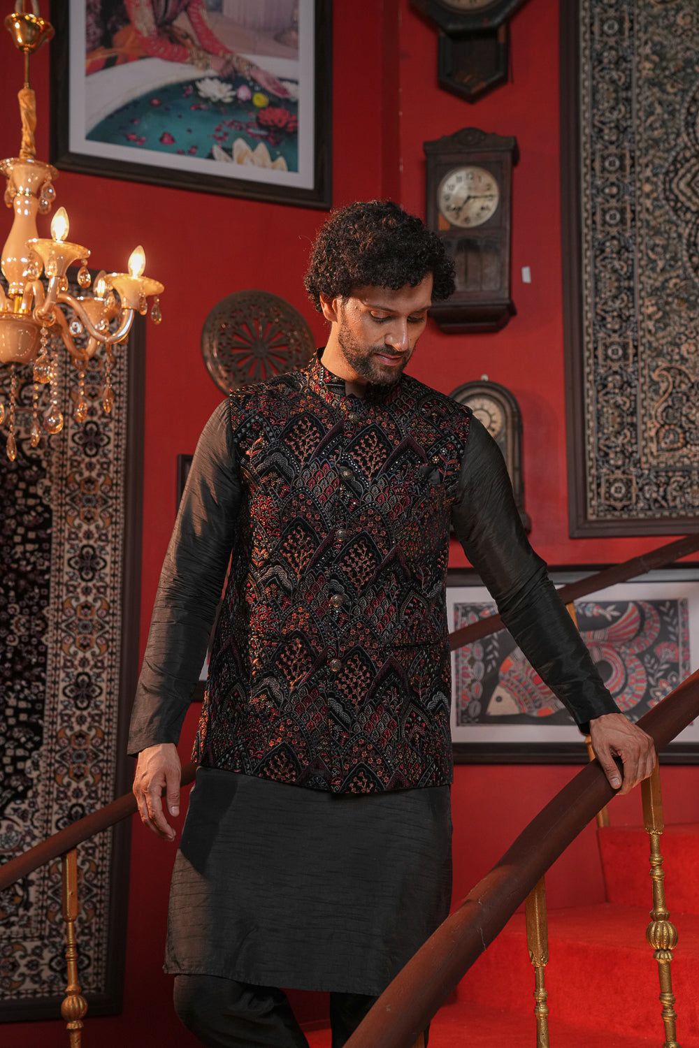 Black Velvet Designer Jacket