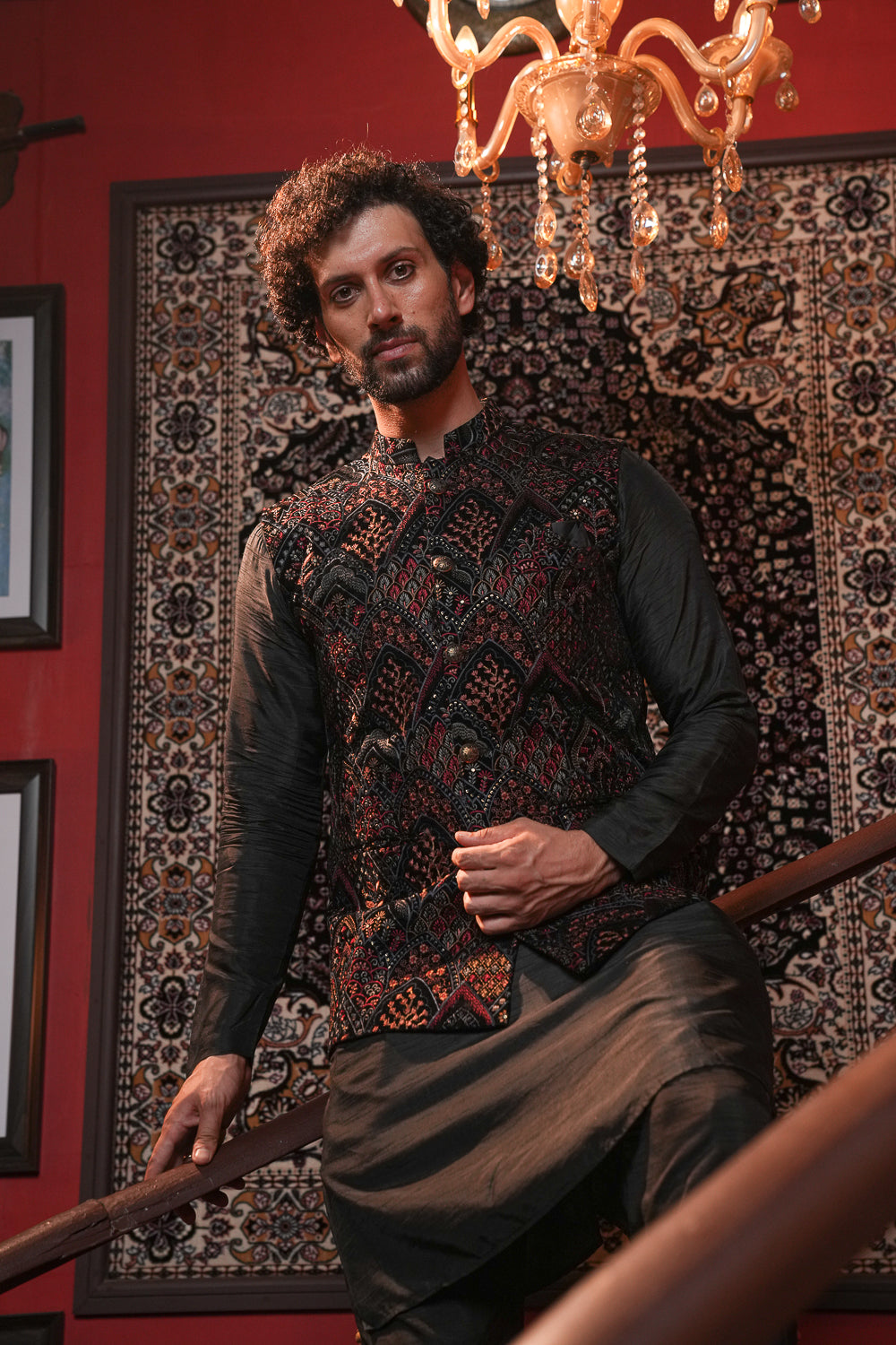 Black Velvet Designer Jacket