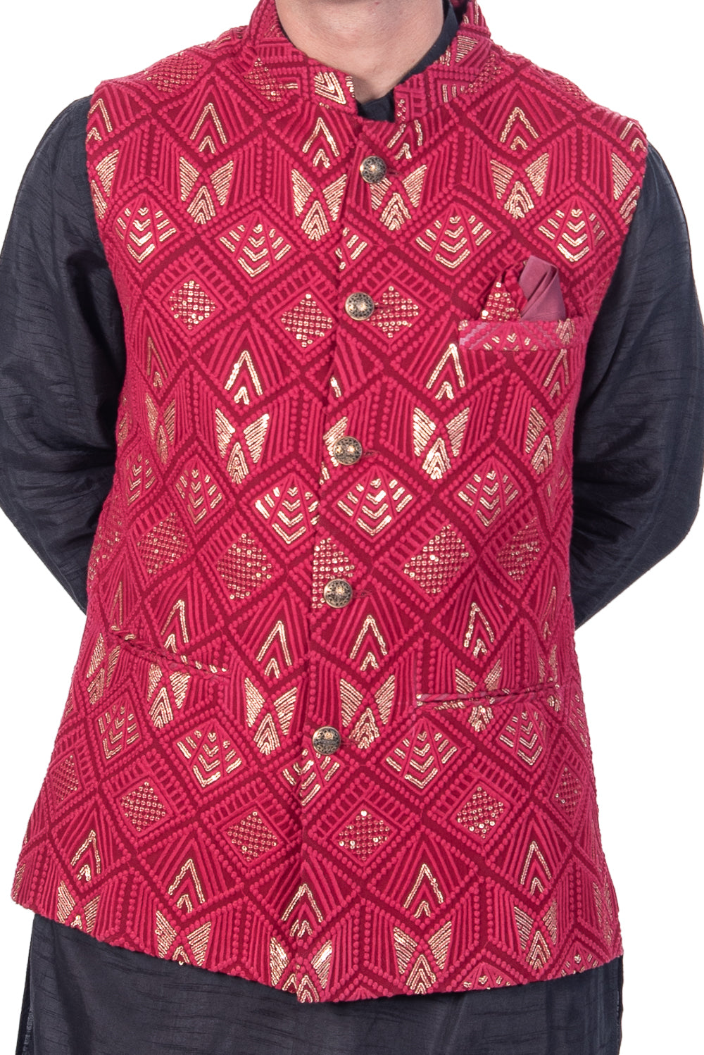 Red Aztec Design Jacket