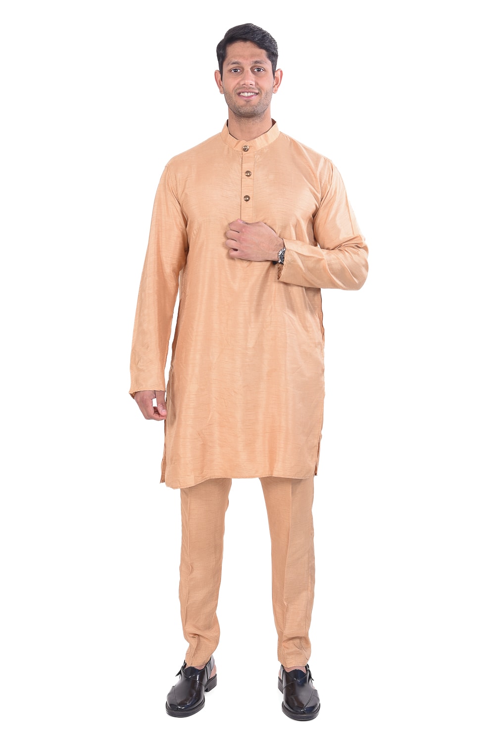 Golden Kurta and Pant Set