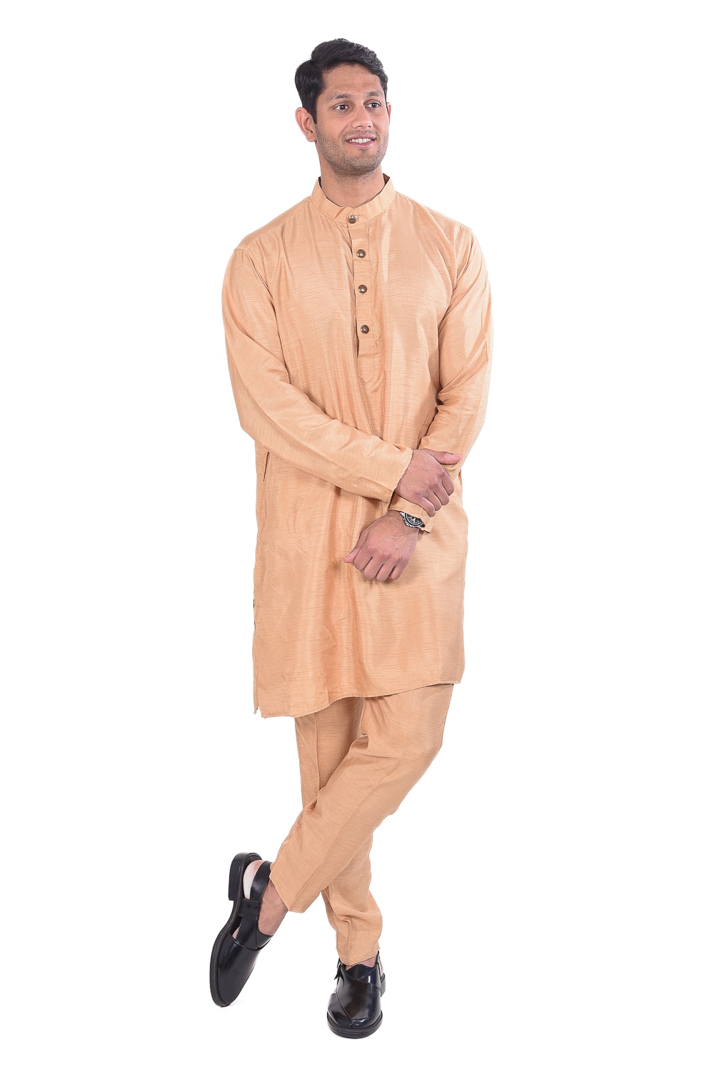 Golden Kurta and Pant Set