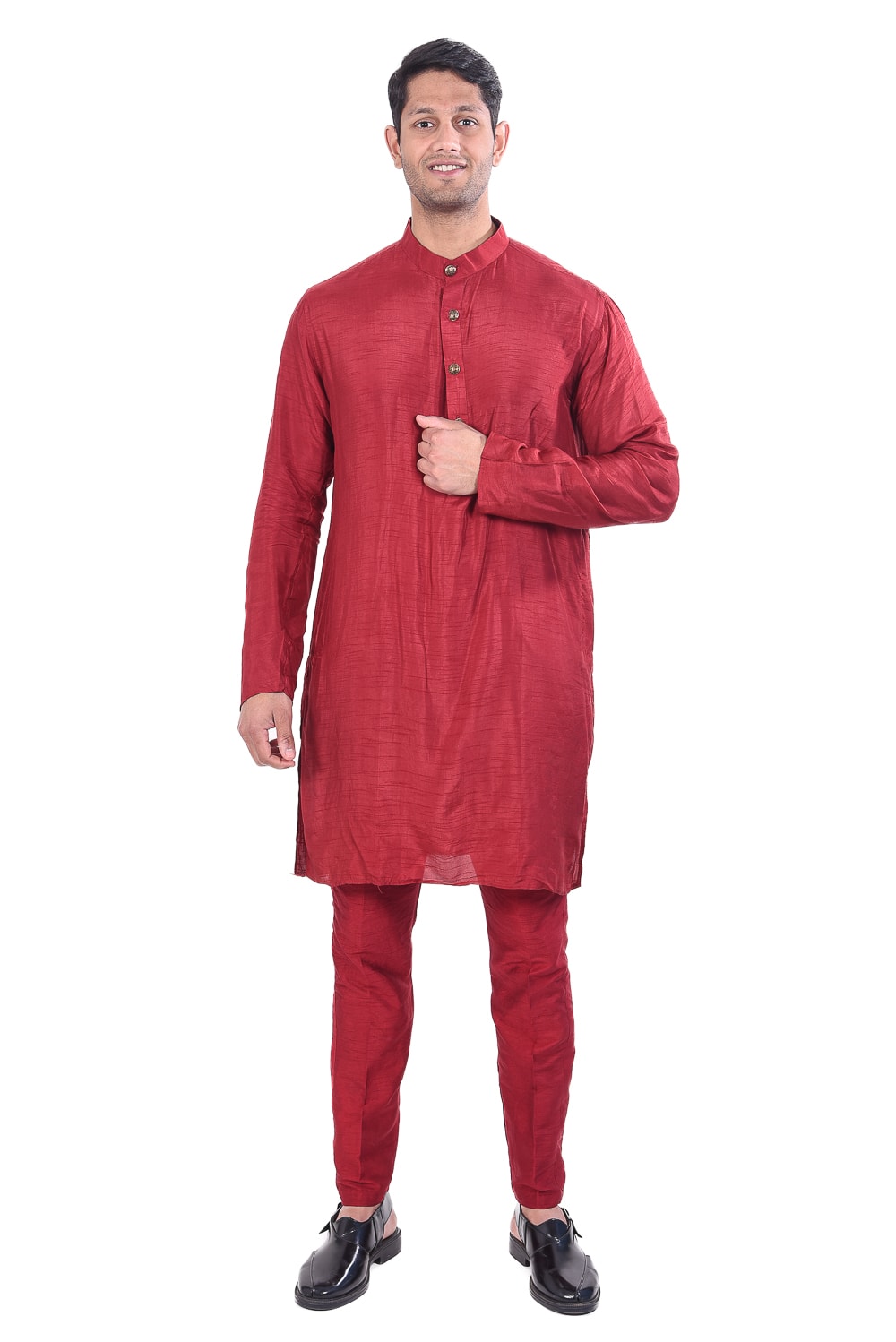 Red Kurta and Pant Set