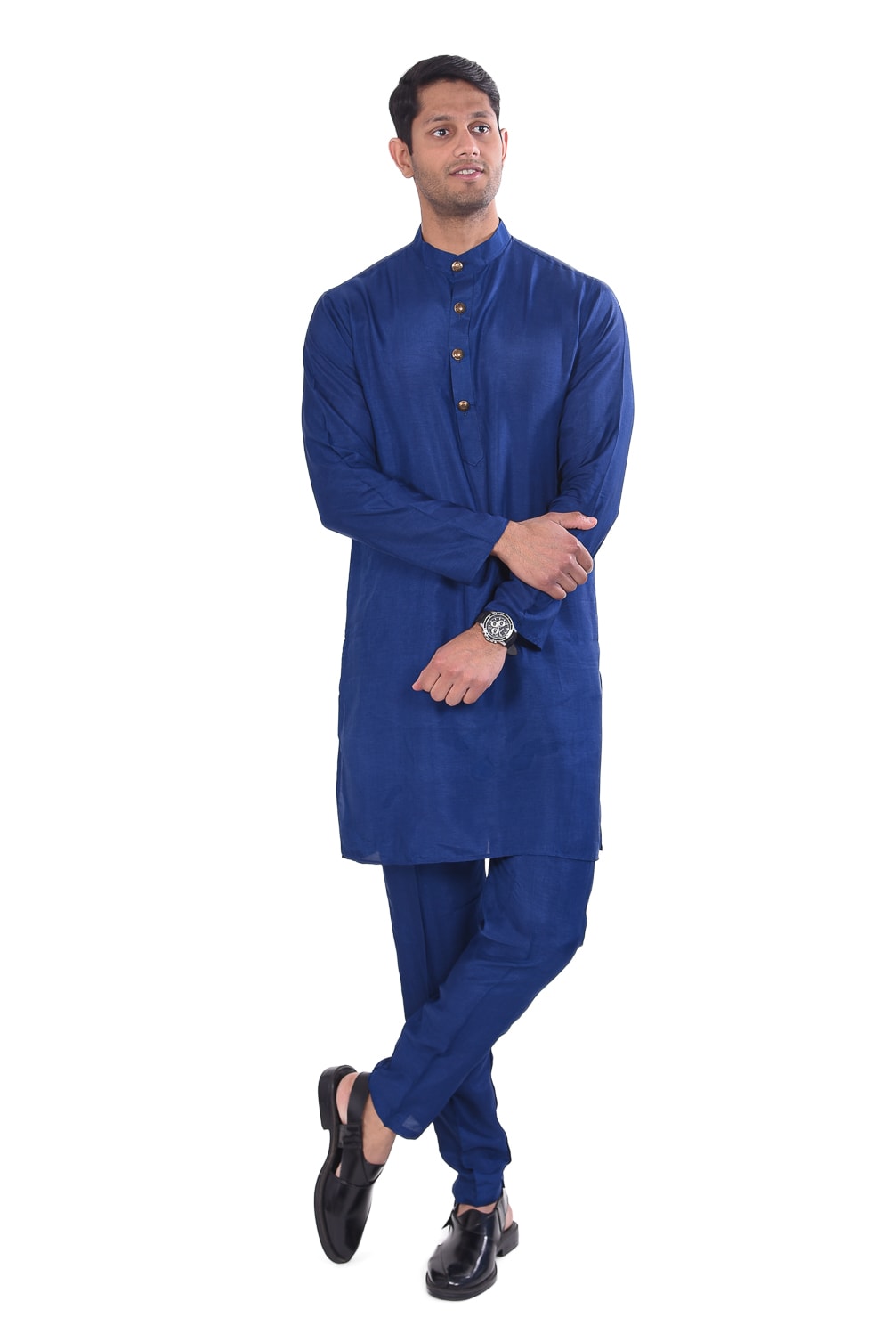 Navy Blue Kurta and Pant Set