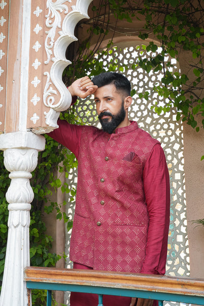 Red Embroidered Jacket