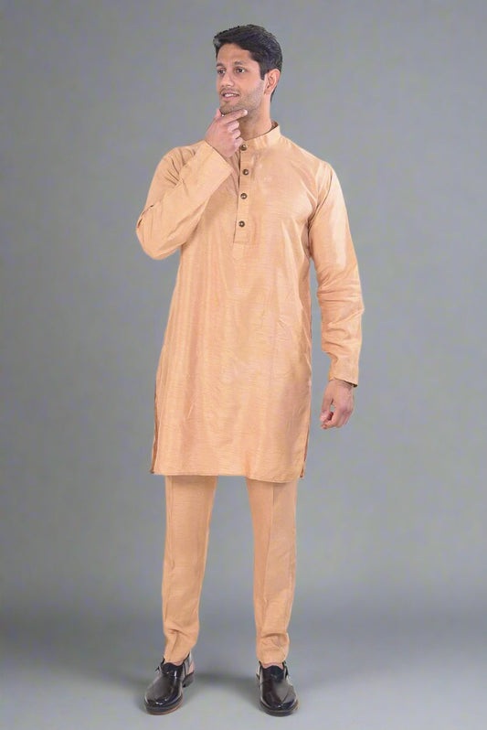 Golden Kurta and Pant Set