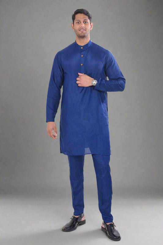 Navy Blue Kurta and Pant Set