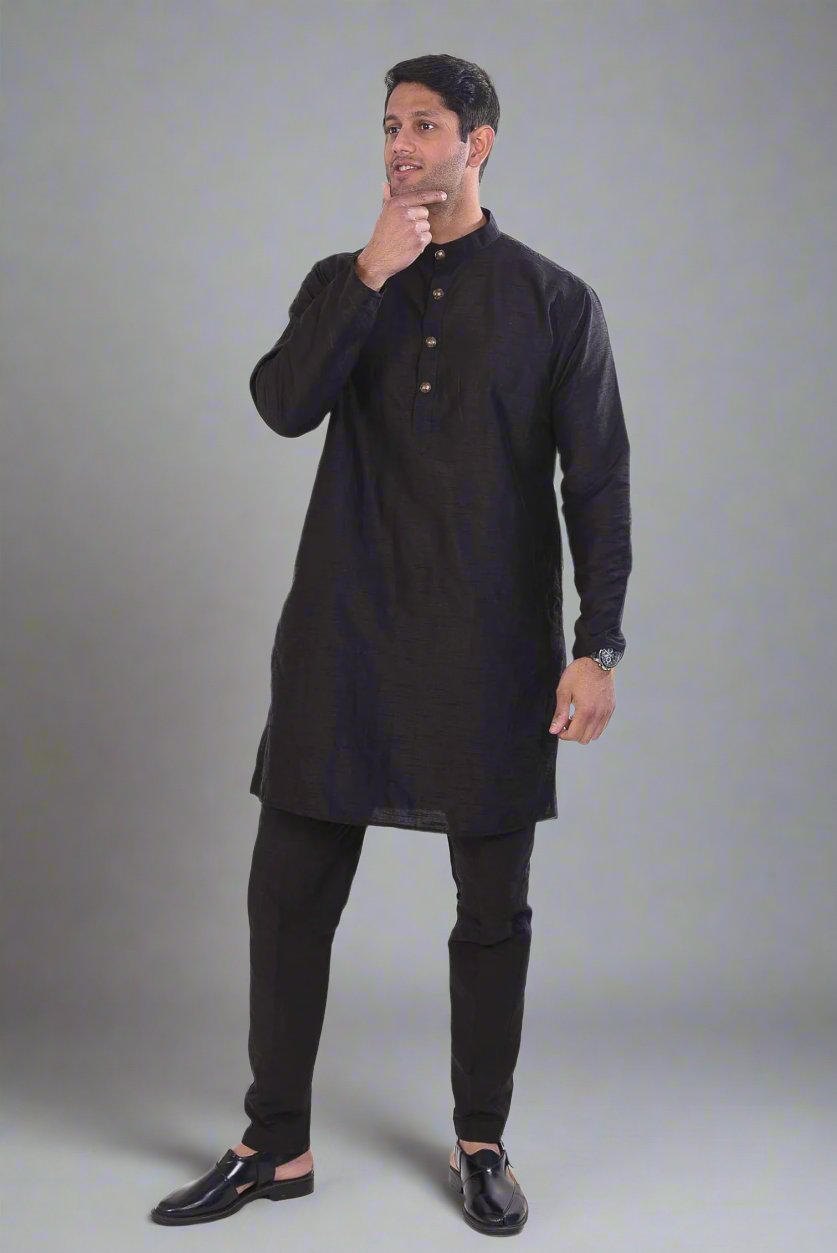 Black Kurta & Pant Set